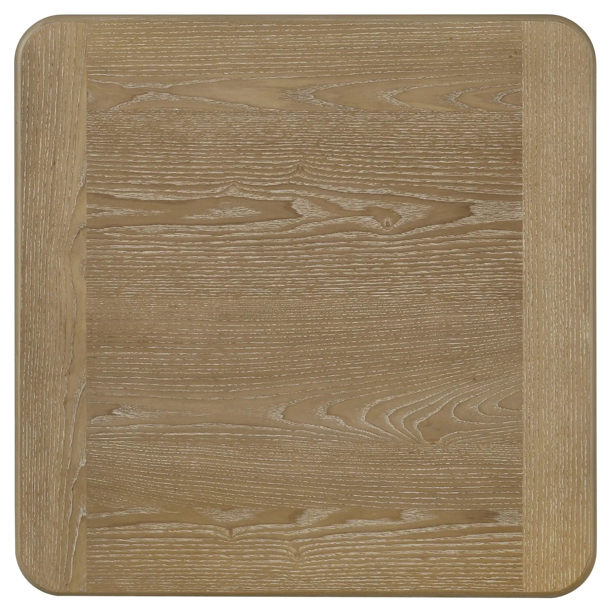 Adina Square Wood Side End Table Distressed Light Brown by Unique Piece Furniture