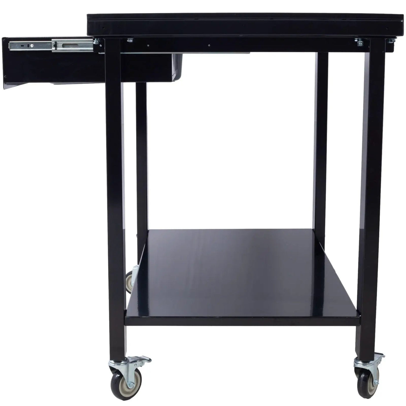 Transmission Teardown Work Station 1 / 2 Ton Capacity Sloping Drain Table Locking Drawer Removable Drain Basin Full-Width Lower Shelf Four 4" Caster Wheels by HouseOfZazla