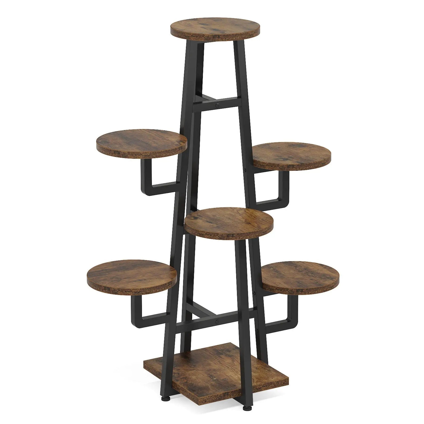 7 Tier Corner Plant Shelf With High Low Design For Living Room by HouseOfZazla
