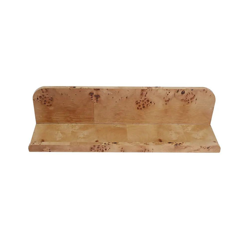 Burl Wood Floating Wall Shelf by HouseOfZazla