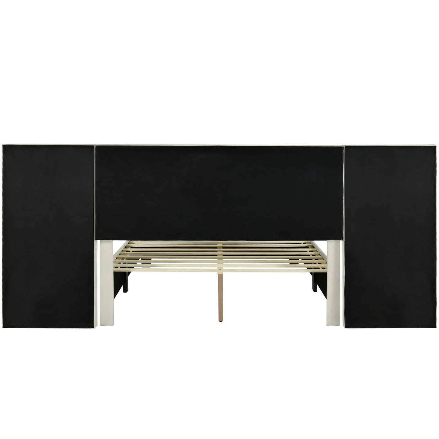 Upholstered Platform Bed With Big Headboard by HouseOfZazla
