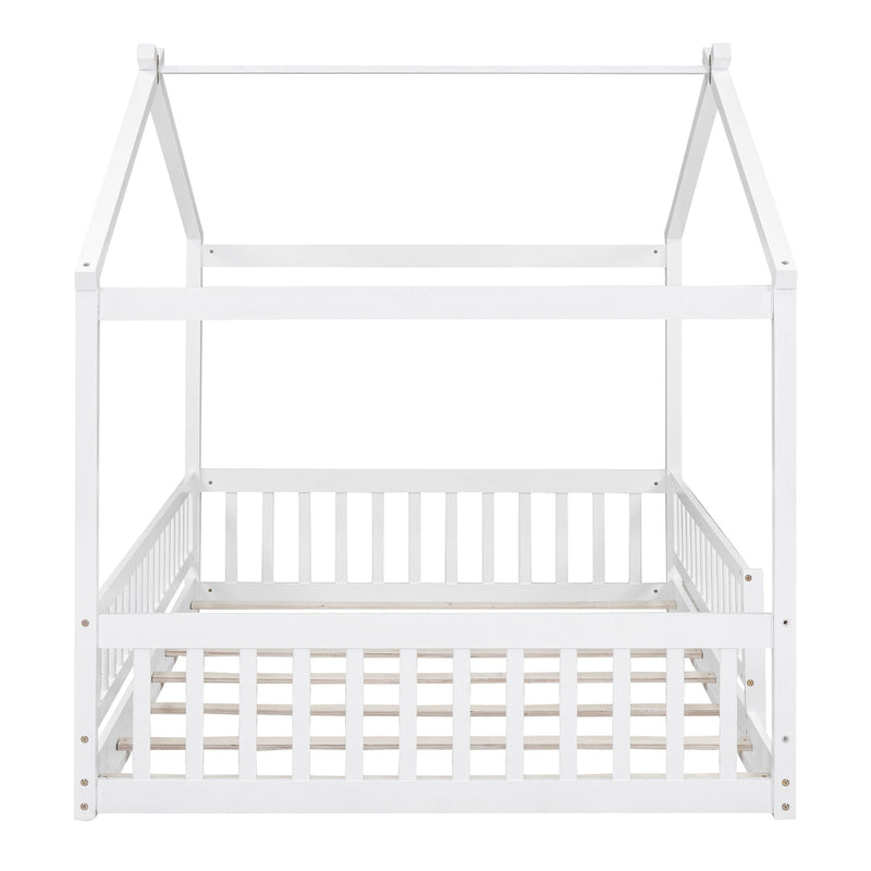 Bed House Bed Frame With Fence