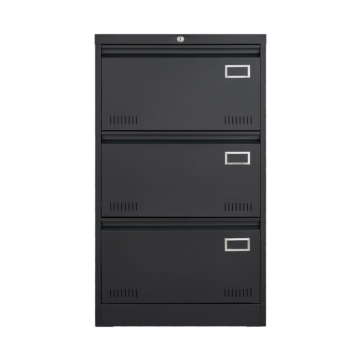 Locking Metal Filing Cabinet 3 Drawer - Multiple Sizes, Black or White, photo 21 of 24