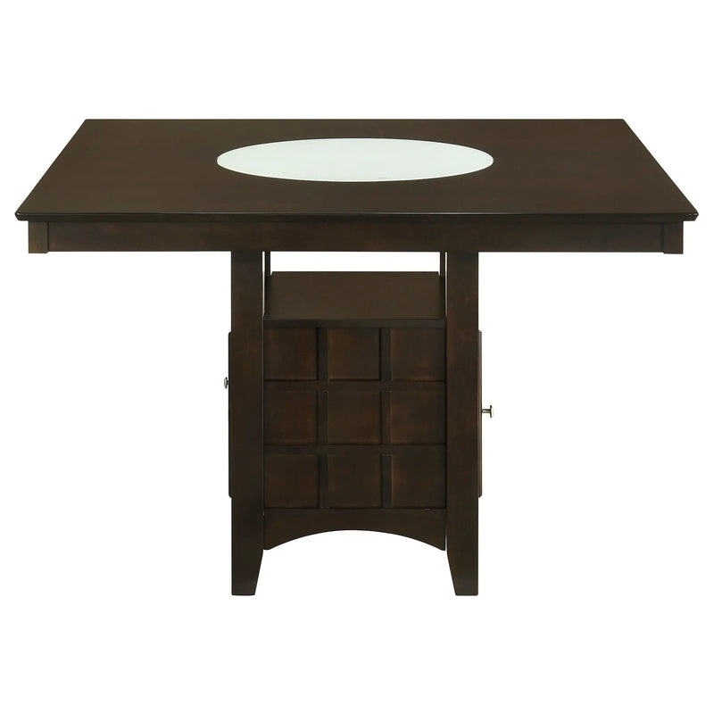 Gabriel 5-piece Square Counter Height Dining Set Cappuccino by Unique Piece Furniture