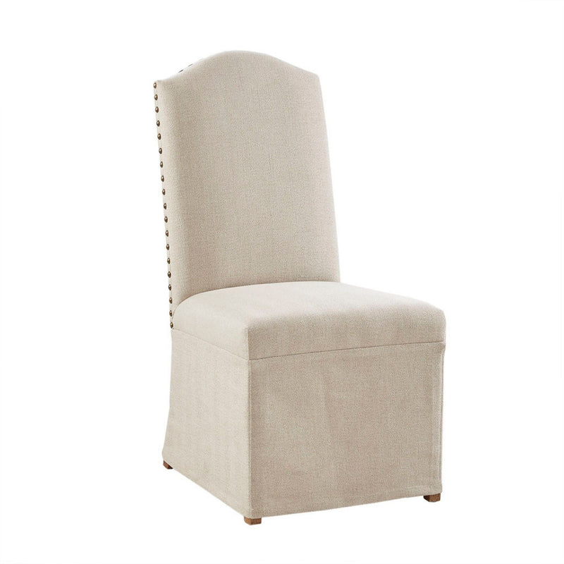 Dining Chair With Skirts (Set of 2) - Beige by HouseOfZazla