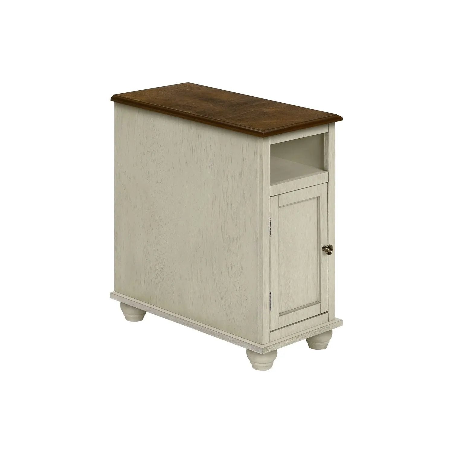 Accent End Table, Storage, Traditional - White by Unique Piece Furniture