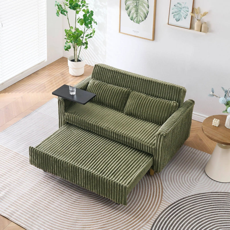 Pull Out Sofa With Movable Tabletop And USB Ports by Unique Piece Furniture