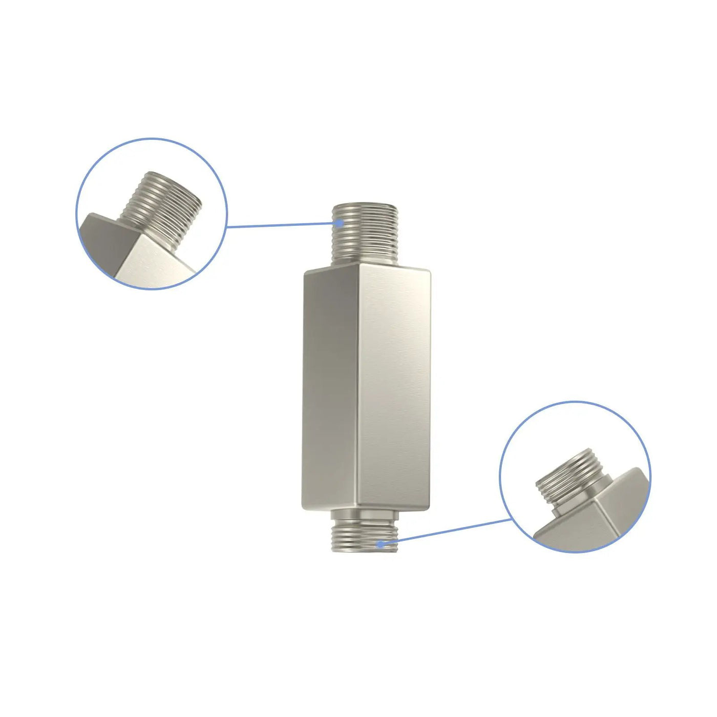 Ceiling Mounted Shower Arm With Flange Stainless Steel by HouseOfZazla