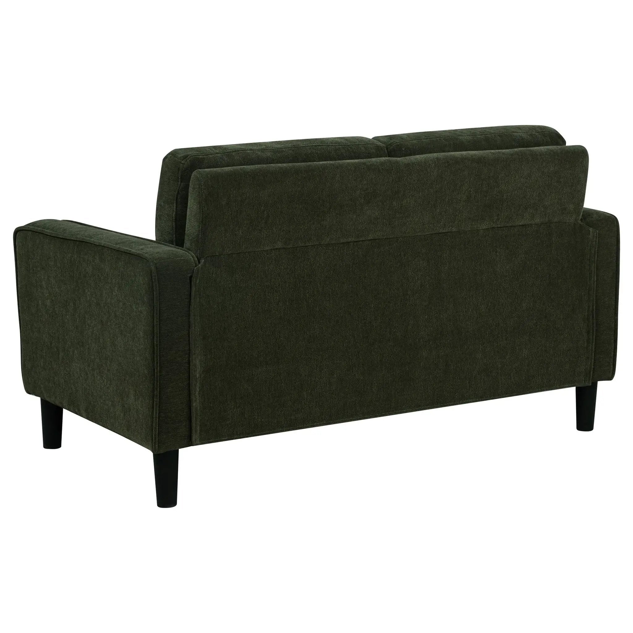 Ruth Fabric Upholstered Track Arm Loveseat Matcha Green by Unique Piece Furniture