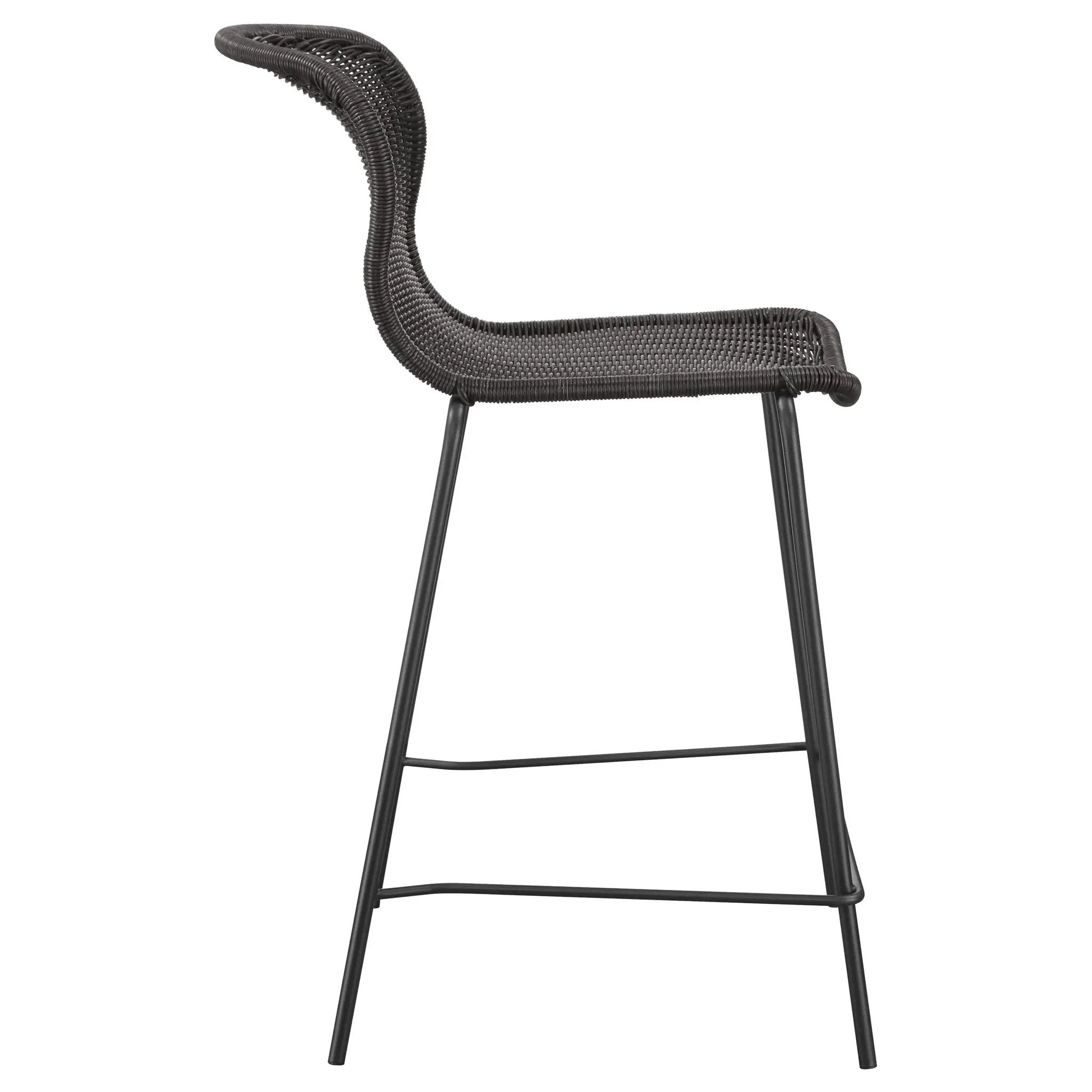 Mckinley - Counter Chair (Set of 2) Seat - Brown by HouseOfZazla