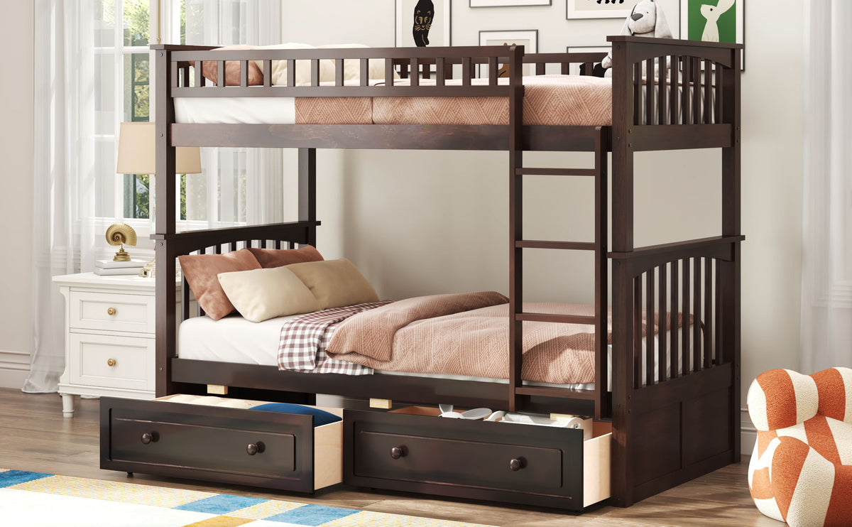 Bunk Bed With Drawers, Convertible Design, photo 25 of 28