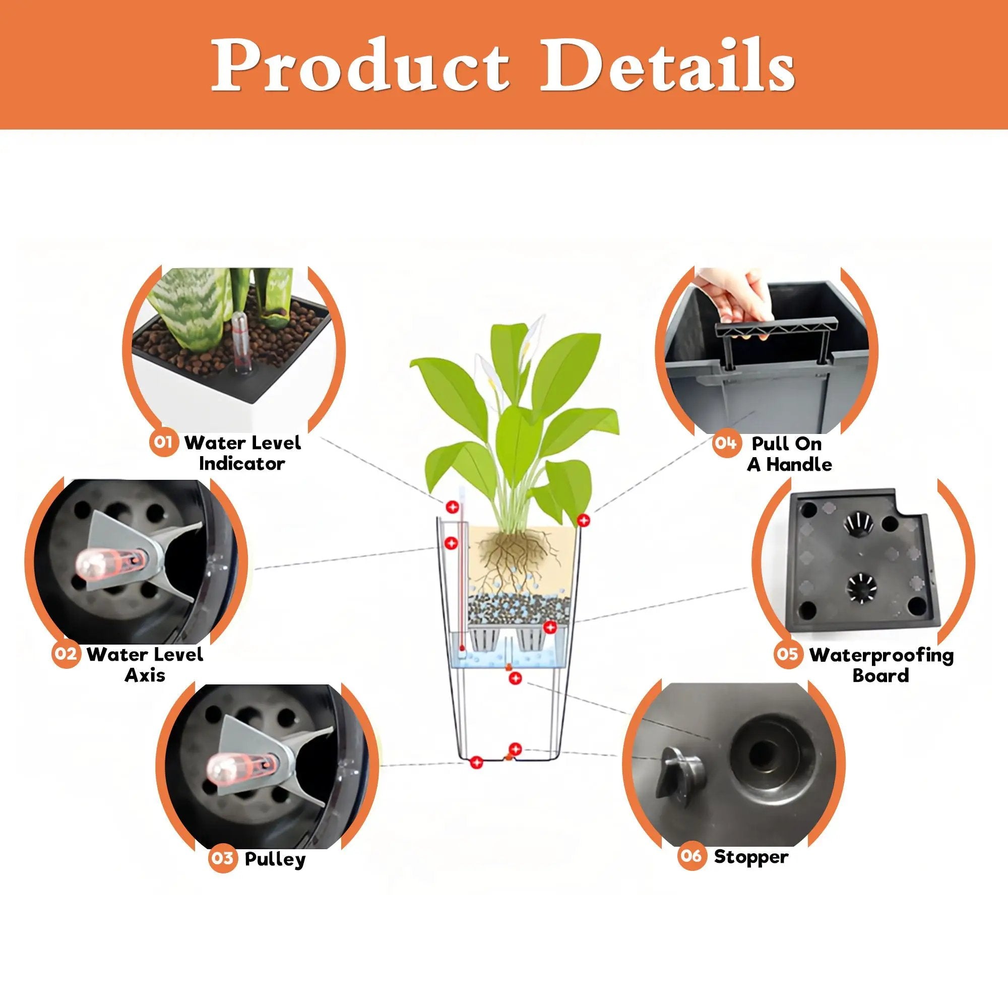 Indoor Outdoor Planter With Automatic Watering System by Unique Piece Furniture