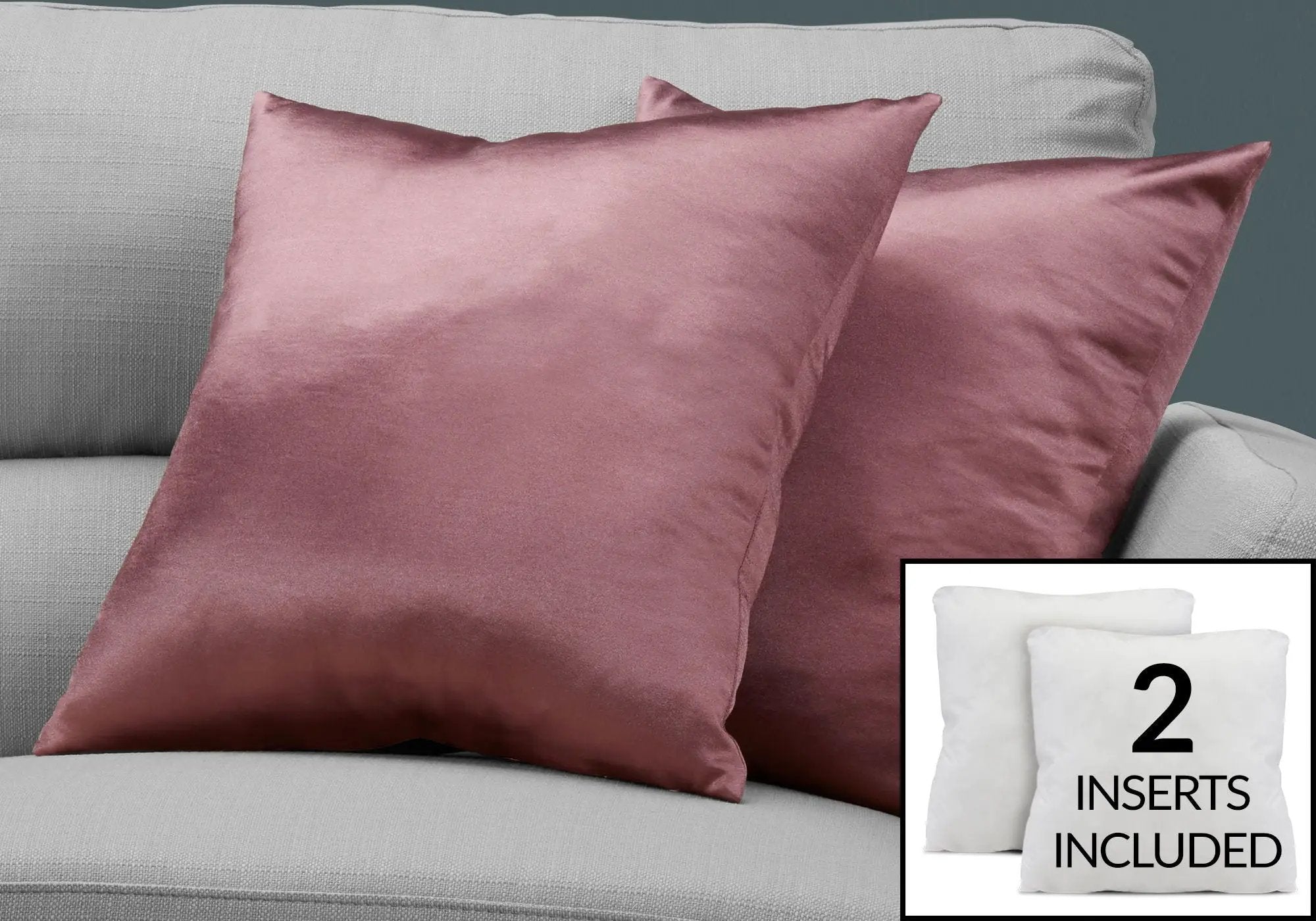 Pillows, Square, Insert Included, Decorative Throw, Hypoallergenic, Modern by Unique Piece Furniture