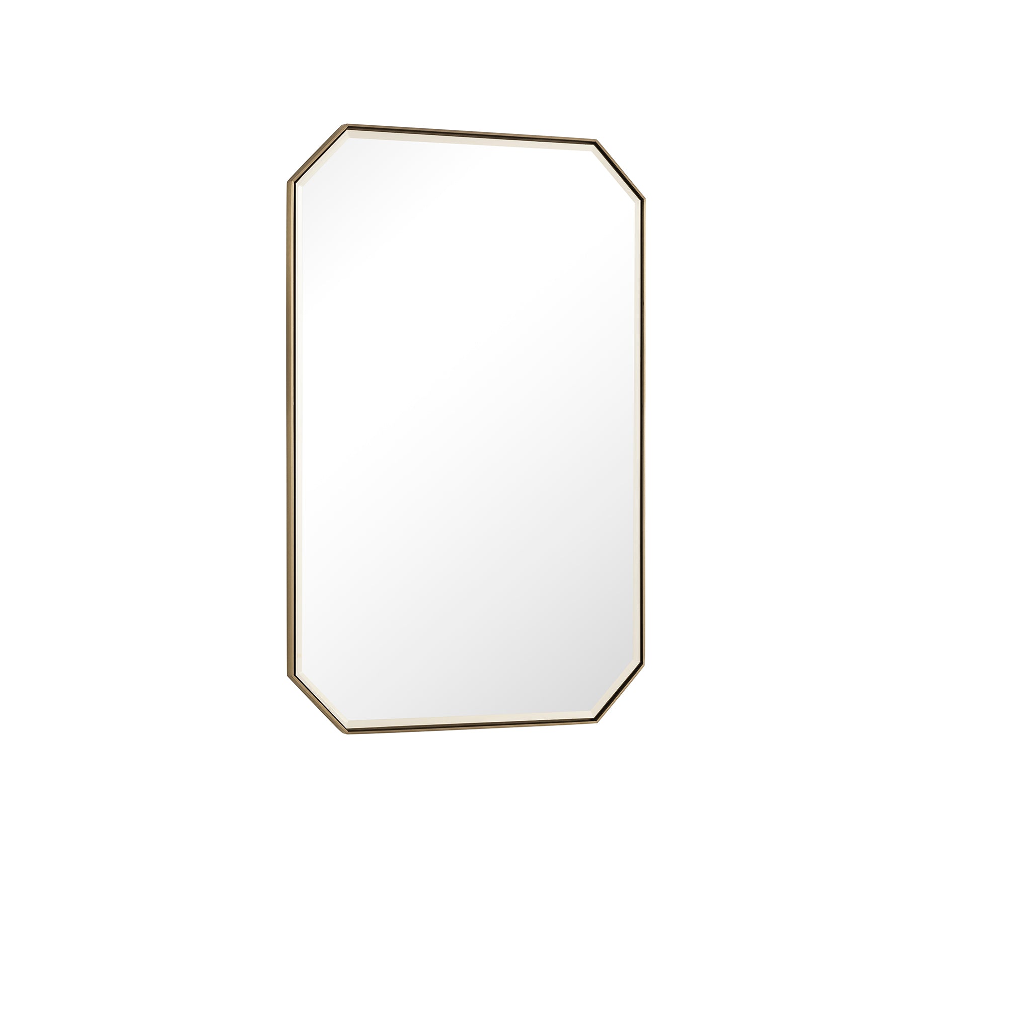 James Martin Rohe 24" Mirror, Champagne Brass by James Martin