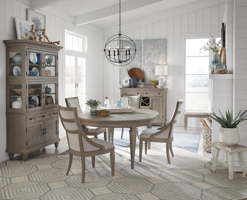 Lancaster - Bench With Upholstered Seat - Dovetail Gray by Unique Piece Furniture
