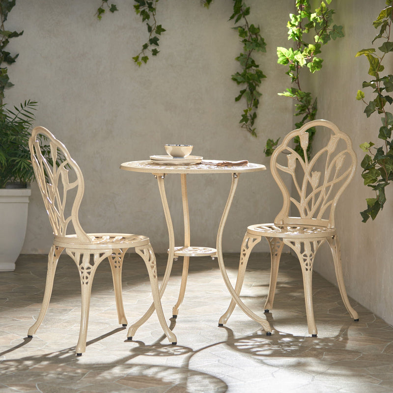 Nassau Cast 3 Piece Bistro Set by HouseOfZazla