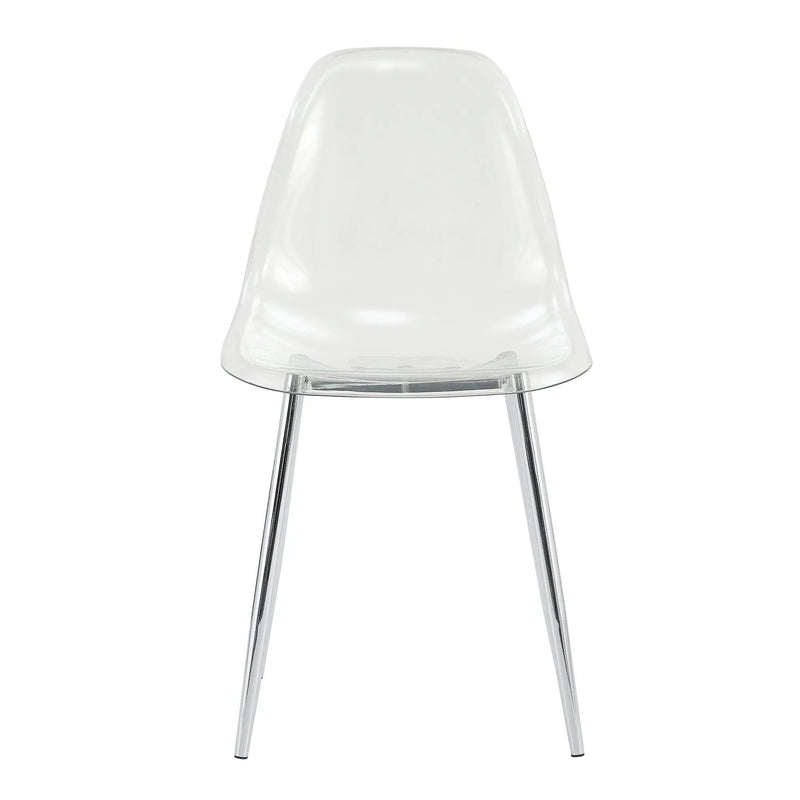Modern Minimalist Transparent Dining Chair - 6-Piece Set by HouseOfZazla