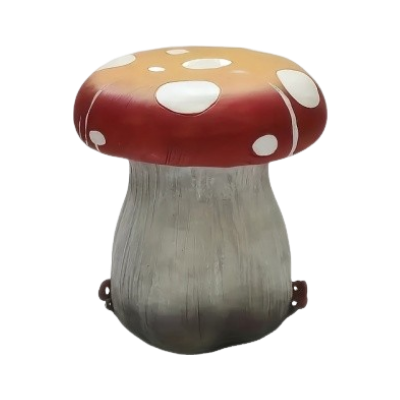 13.4' Oversized Mushroom Statue Stool by HouseOfZazla