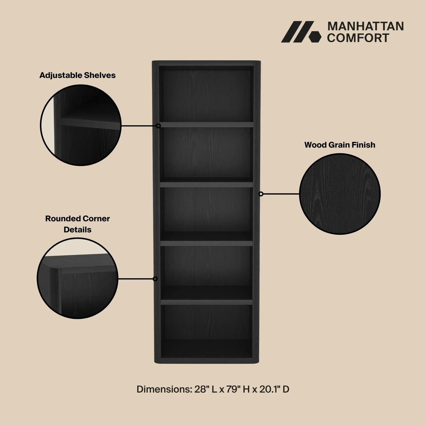 Rivington - Open Bookcase by HouseOfZazla