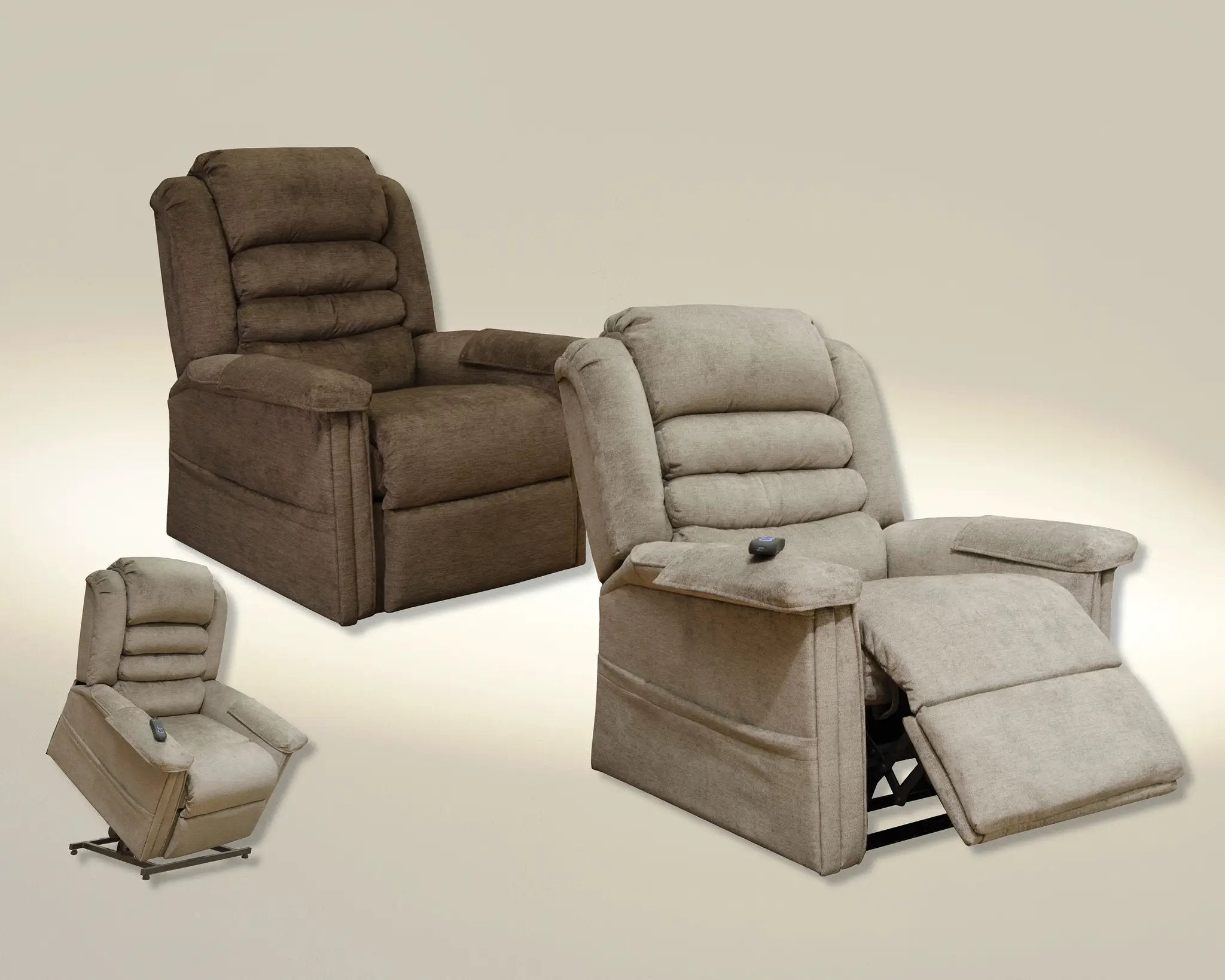 Invincible - Power Lift Full Lay Out Chaise Recliner by Unique Piece Furniture
