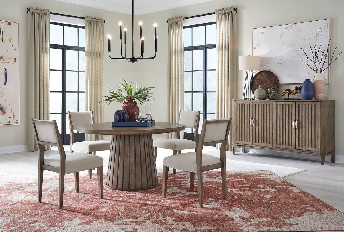 Kavanaugh - Round Dining Table - Weathered Kona Brown, photo 7 of 7