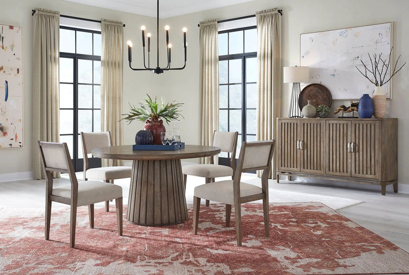 Kavanaugh - Round Dining Table - Weathered Kona Brown, photo 7 of 7