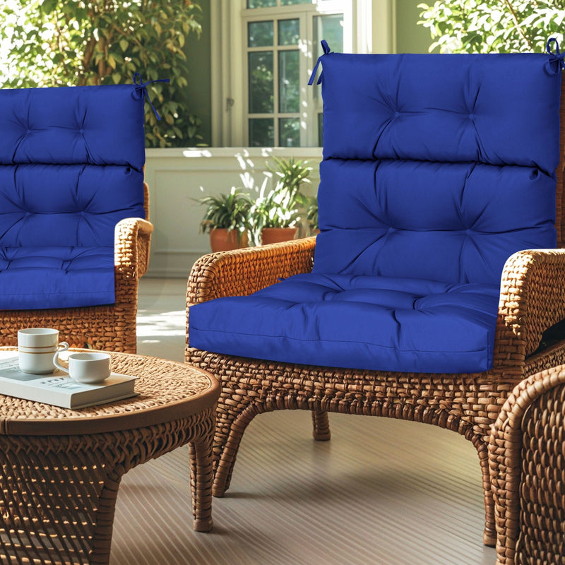 2 Piece High Back Patio Chair Cushion Set by HouseOfZazla