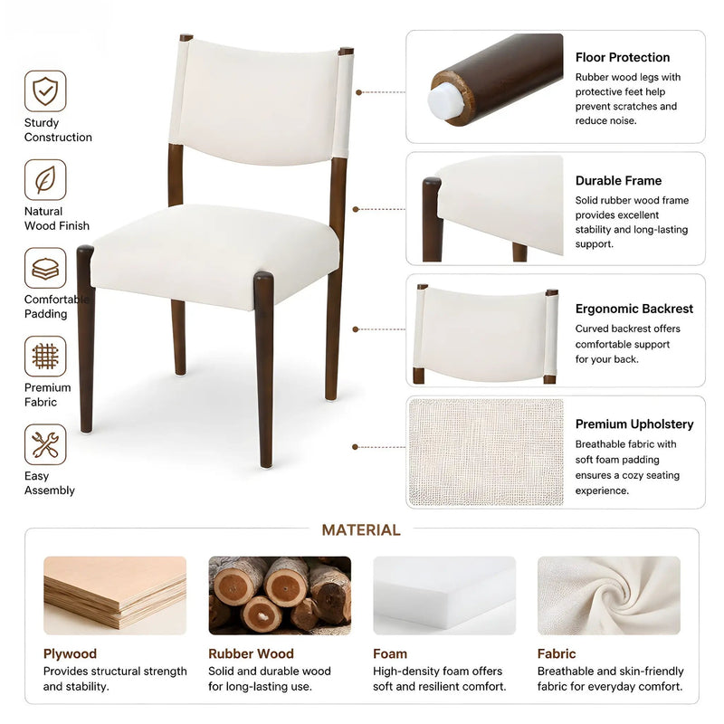7-Piece Dining Table Set for 6 by HouseOfZazla