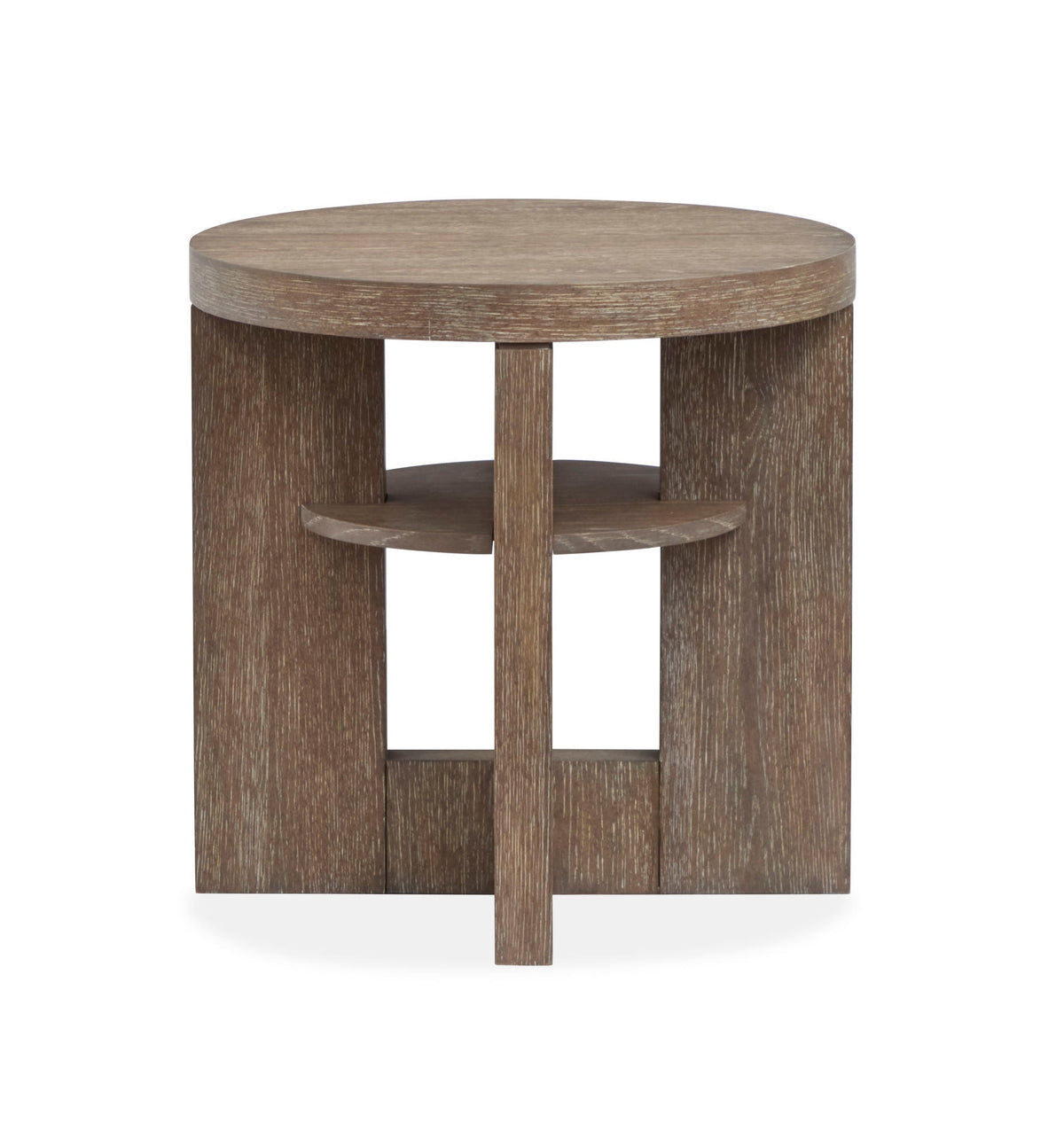 Cypress - Round End Table - Spiced Brown, photo 4 of 6