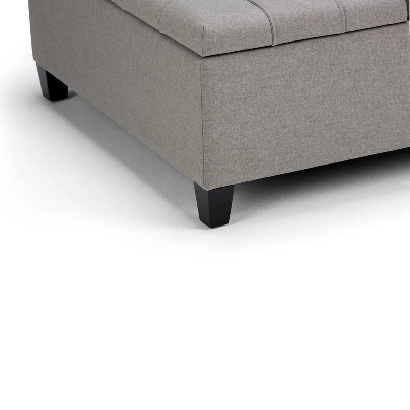 Harrison - Upholstered Coffee Table Storage Ottoman by HouseOfZazla