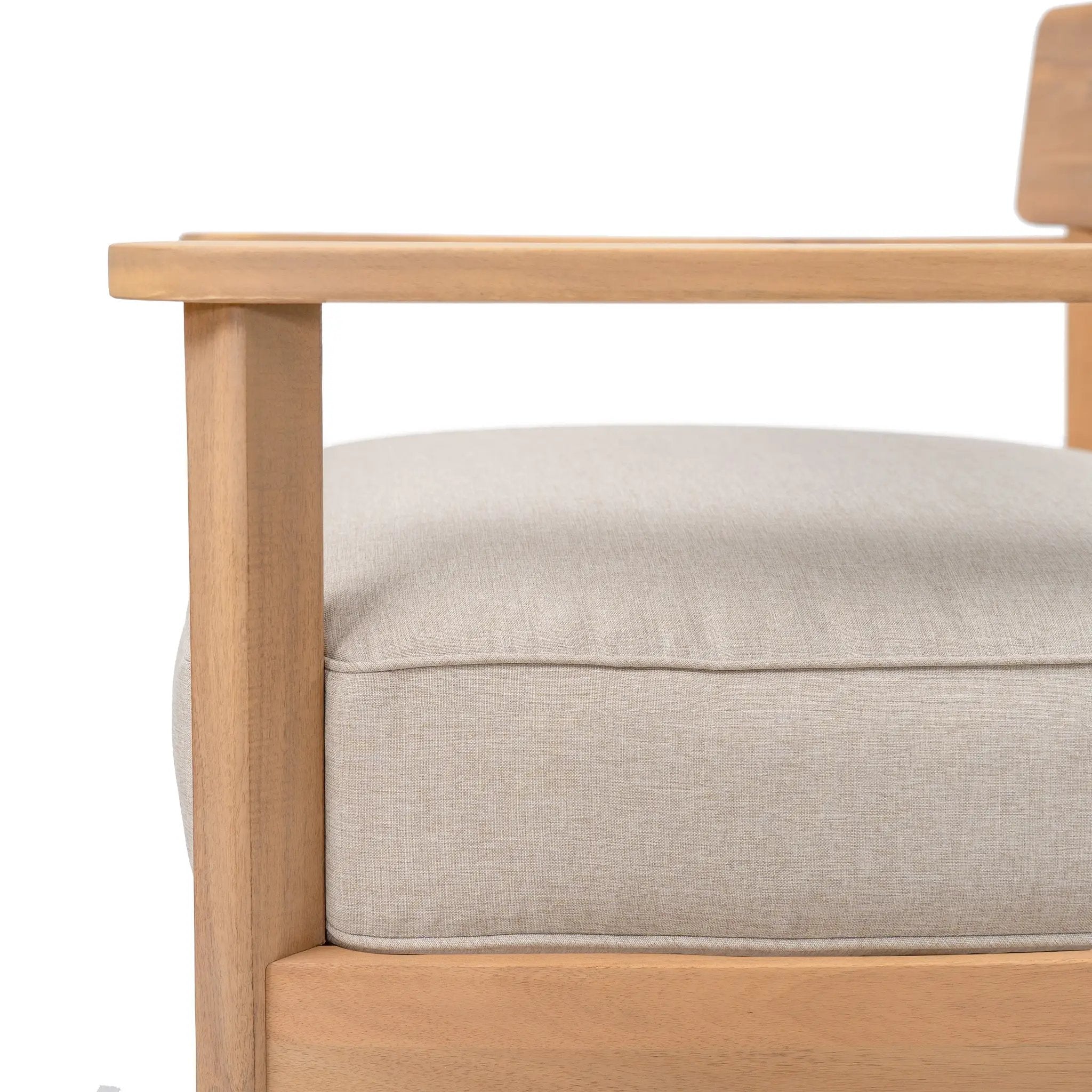 Mallorca Acacia Wood Club Chair With Seat Cushion by HouseOfZazla