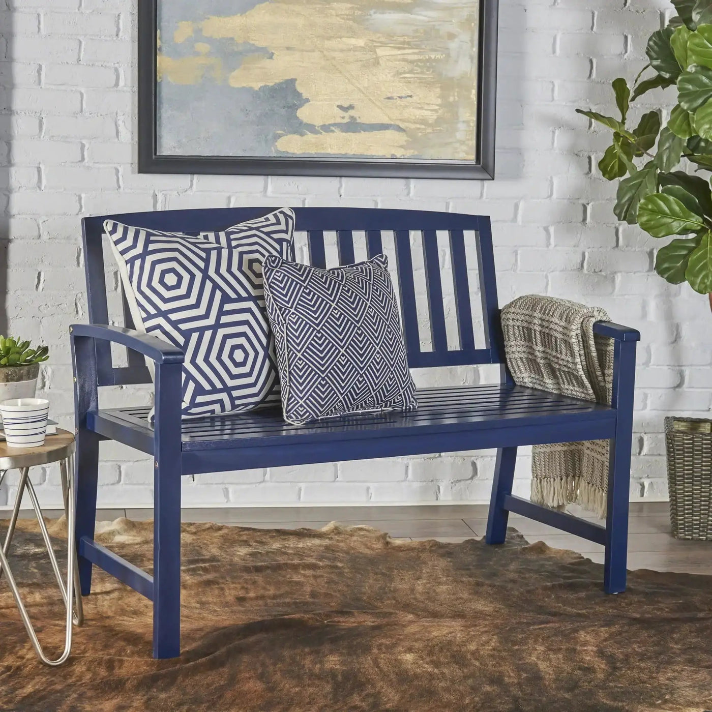Farmhouse Style Loja Bench Indoor / Outdoor by HouseOfZazla