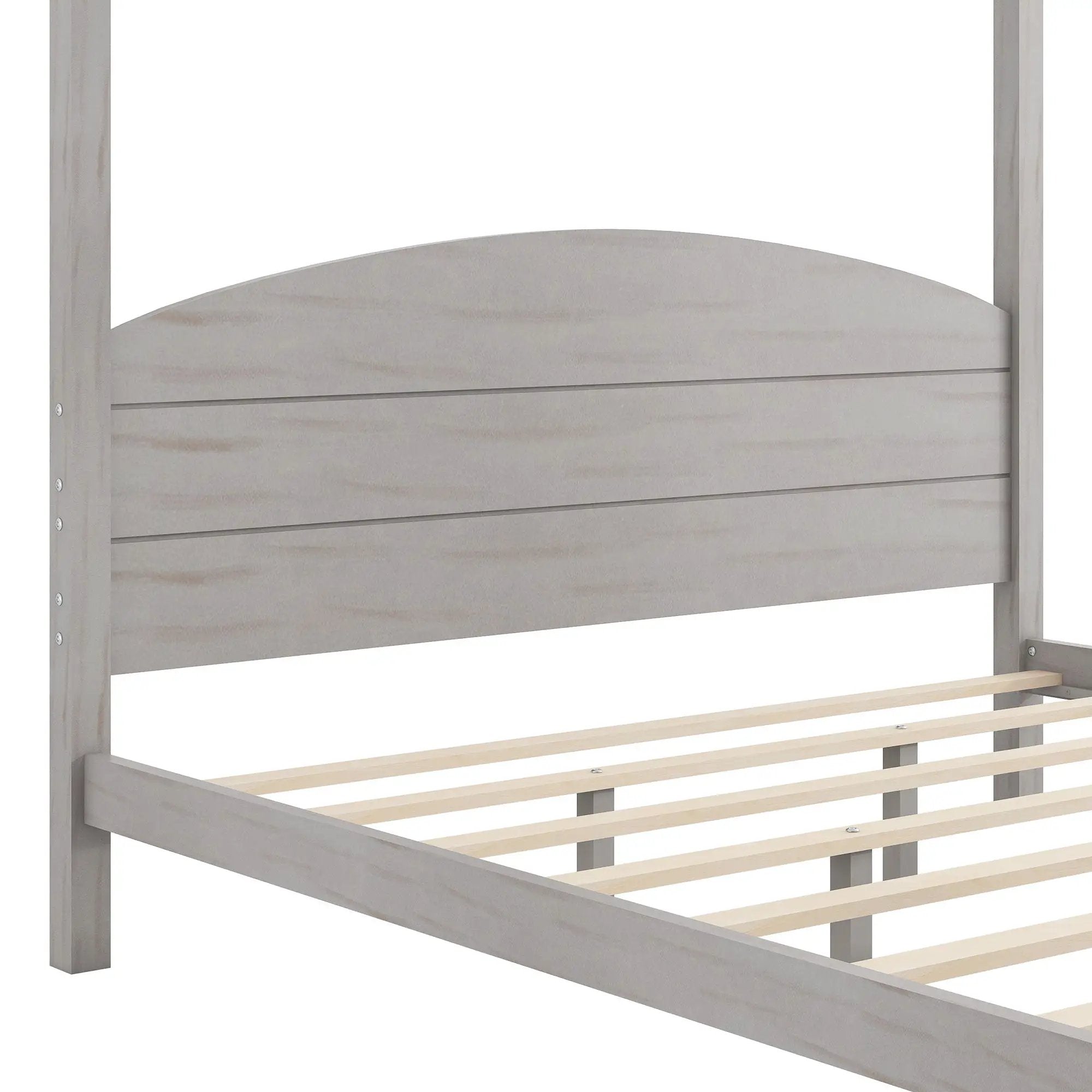 anopy Platform Bed With Headboard And Support Legs by HouseOfZazla