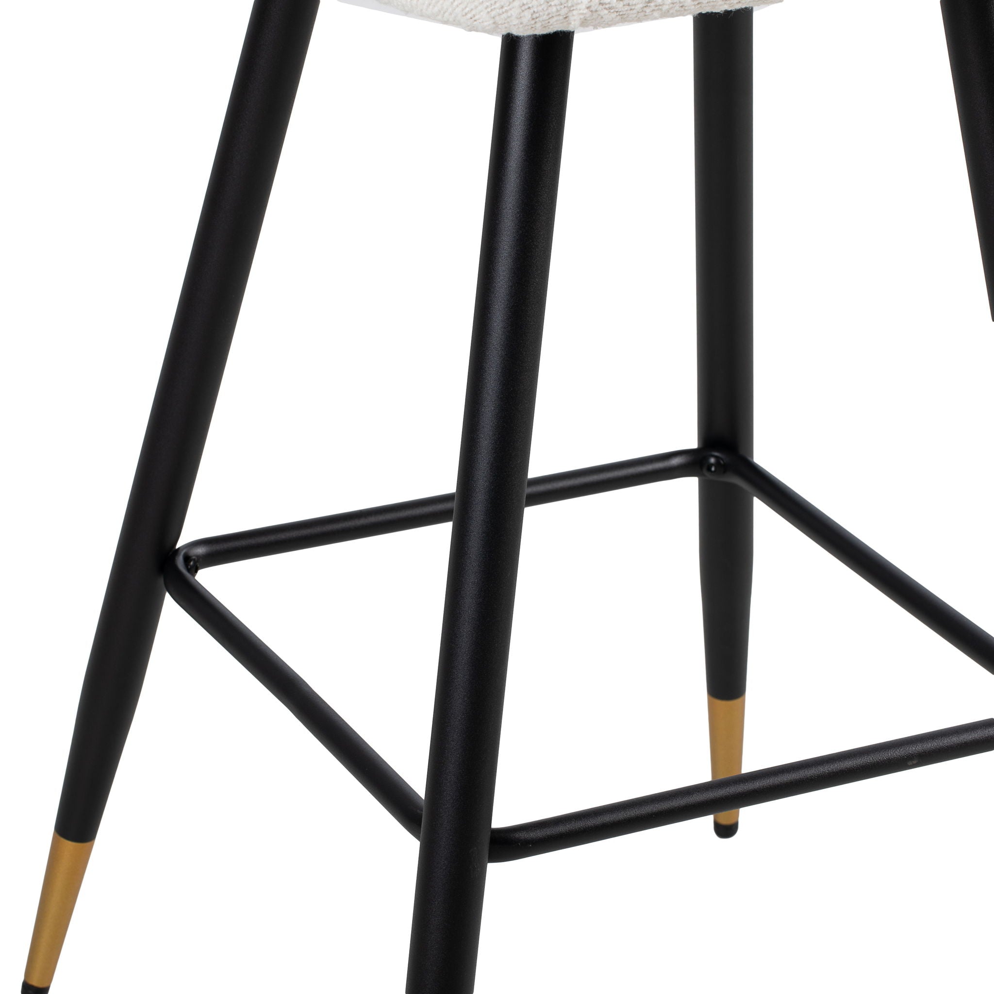 Modern Style Barstool, Tipped Ends, Suitable For Various Decoration Styles - White by HouseOfZazla