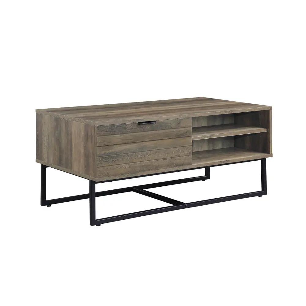 Homare - Coffee Table - Rustic Oak & Black by Unique Piece Furniture