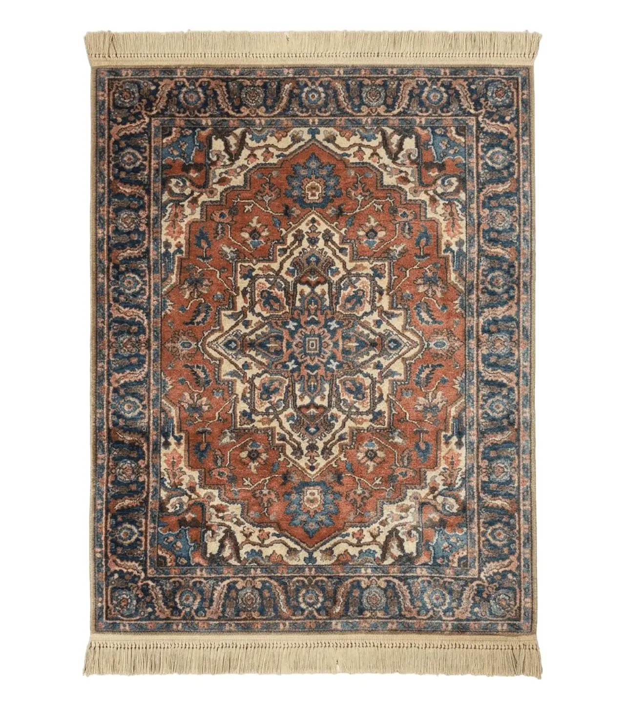 Karastan Rug 4x6, Vintage Karastan #744 Antique Serapi Pattern, Wool Pile, Original 700 Series Karastan Carpet by Jewel Rugs