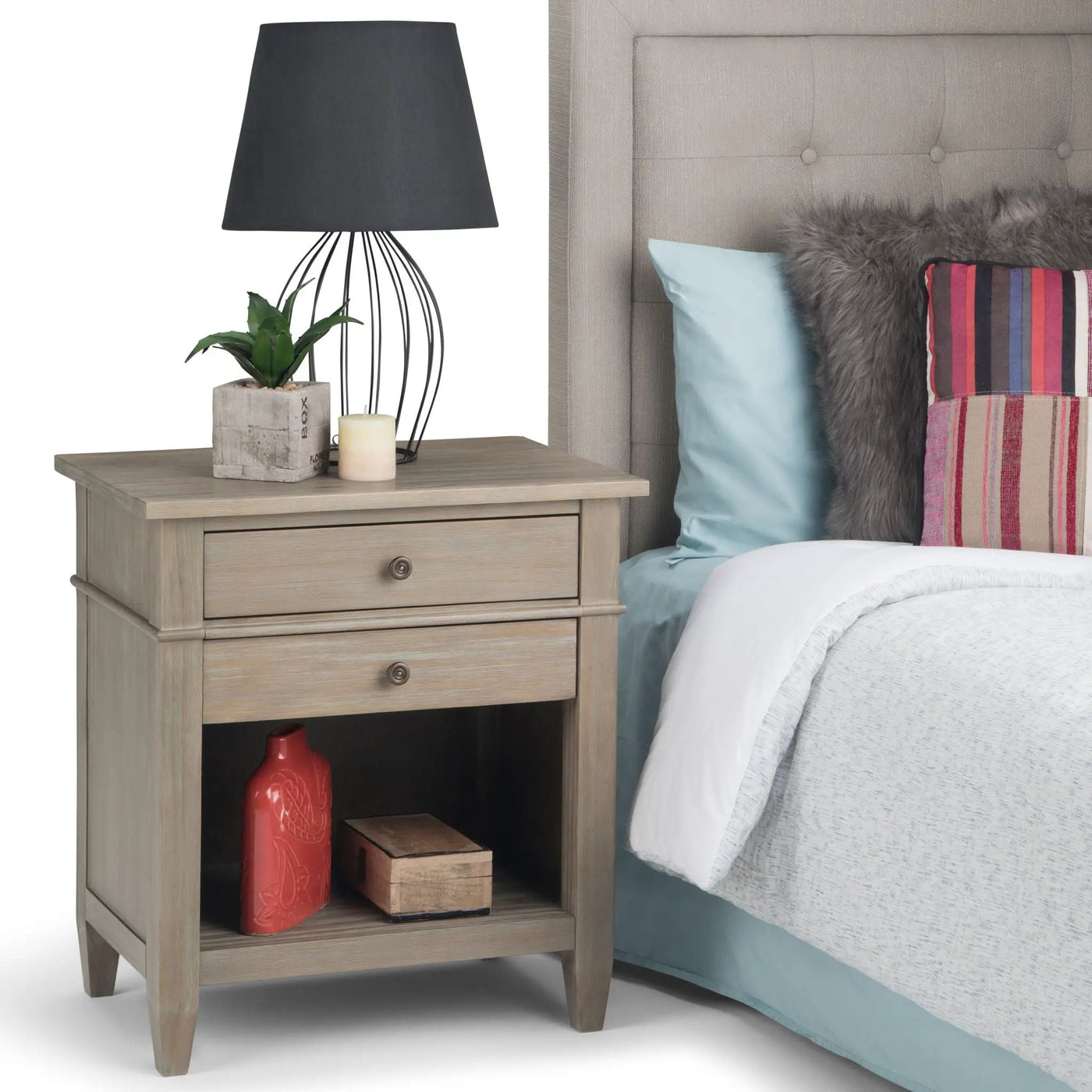 Carlton - Bedside Table, Handcrafted by HouseOfZazla