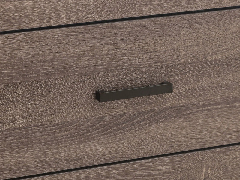 Brantford Wood Queen Storage Panel Bed Barrel Oak by Unique Piece Furniture