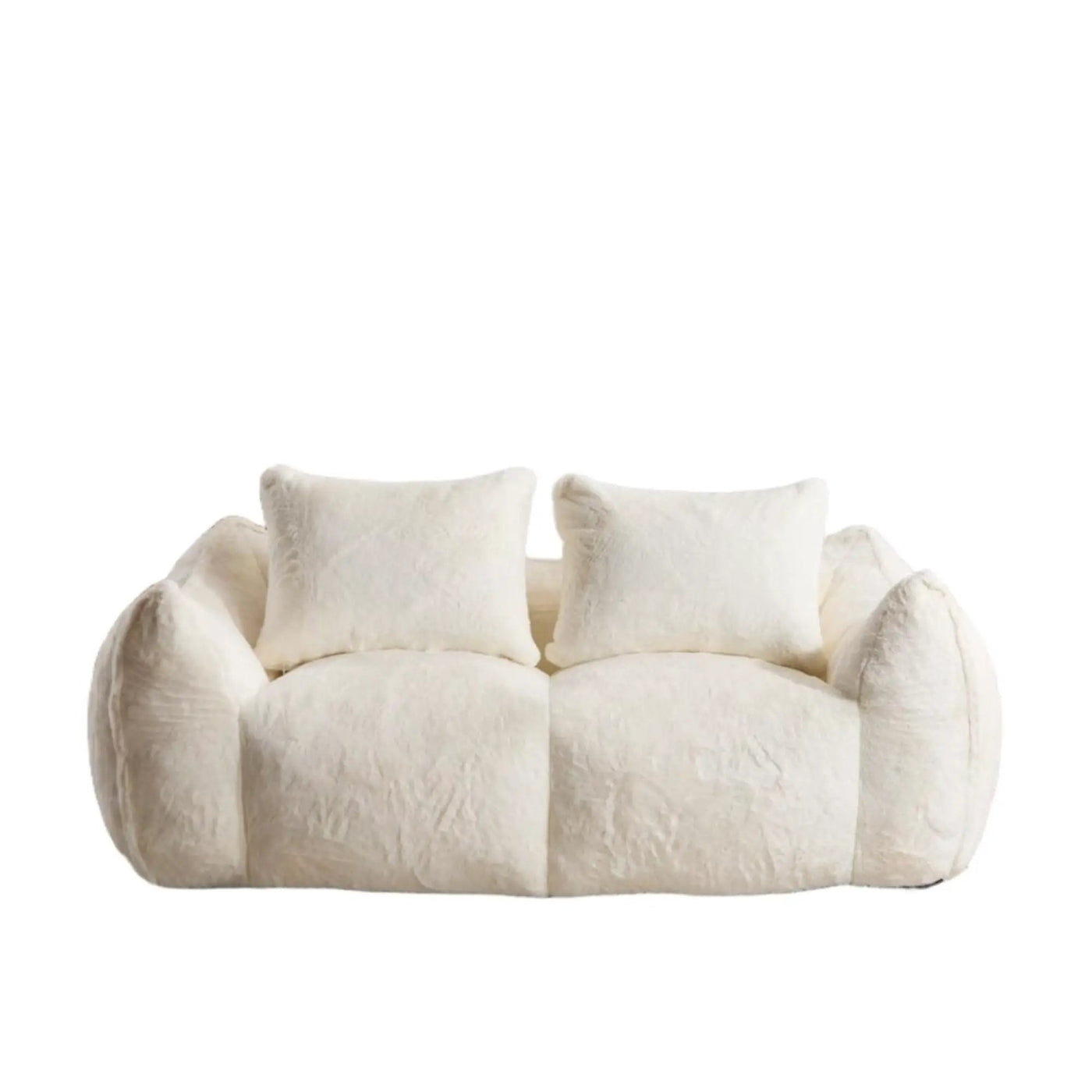 Giant Bean Bag Couch, Ultra Soft Fluffy Loveseat For Living Room by HouseOfZazla