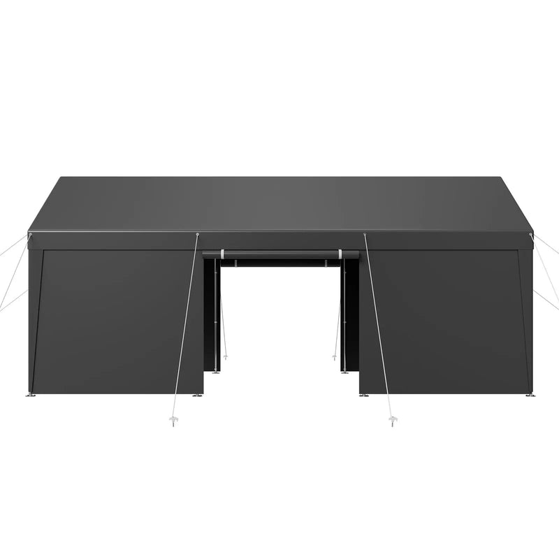 Carport Car Canopy 12x20FT Heavy Duty Outdoor Car Shelter with Sidewalls by HouseOfZazla