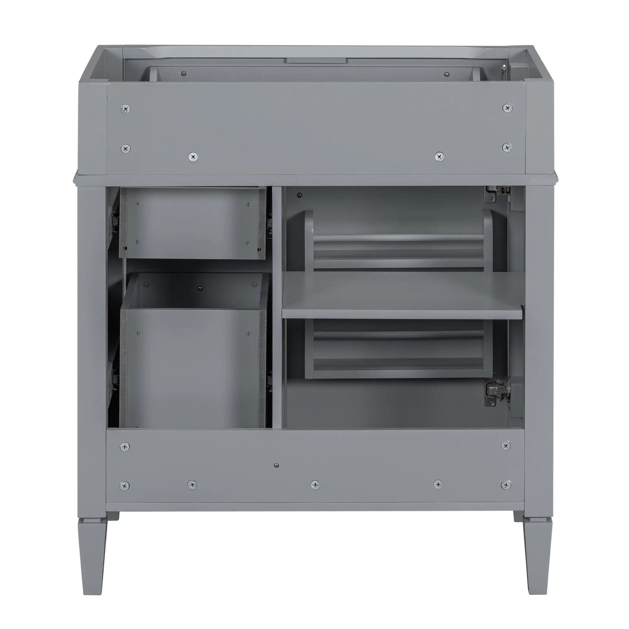 Bathroom Vanity With 2 Drawers And Tip-Out Drawer, Storage Cabinet