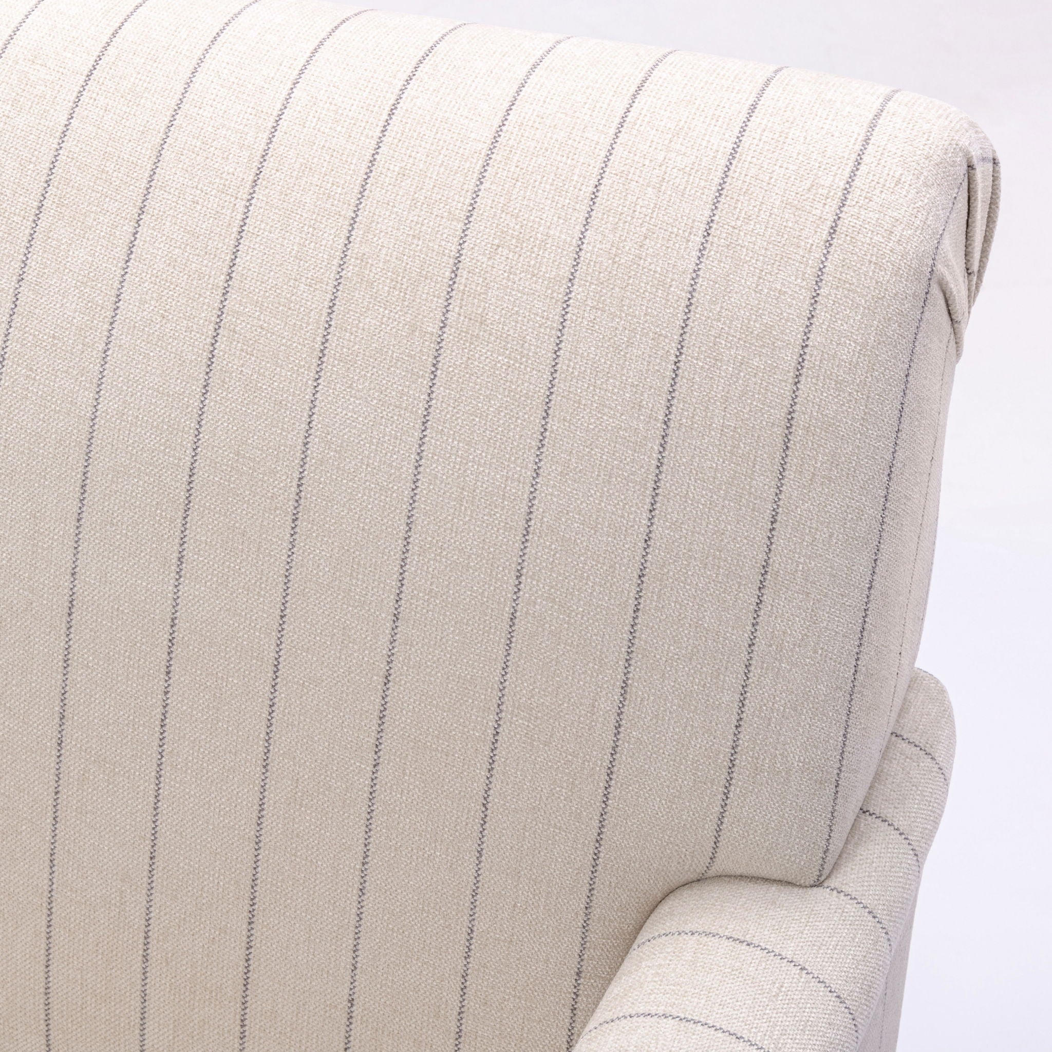 Sylvia - Striped Arm Chair - Natural by HouseOfZazla