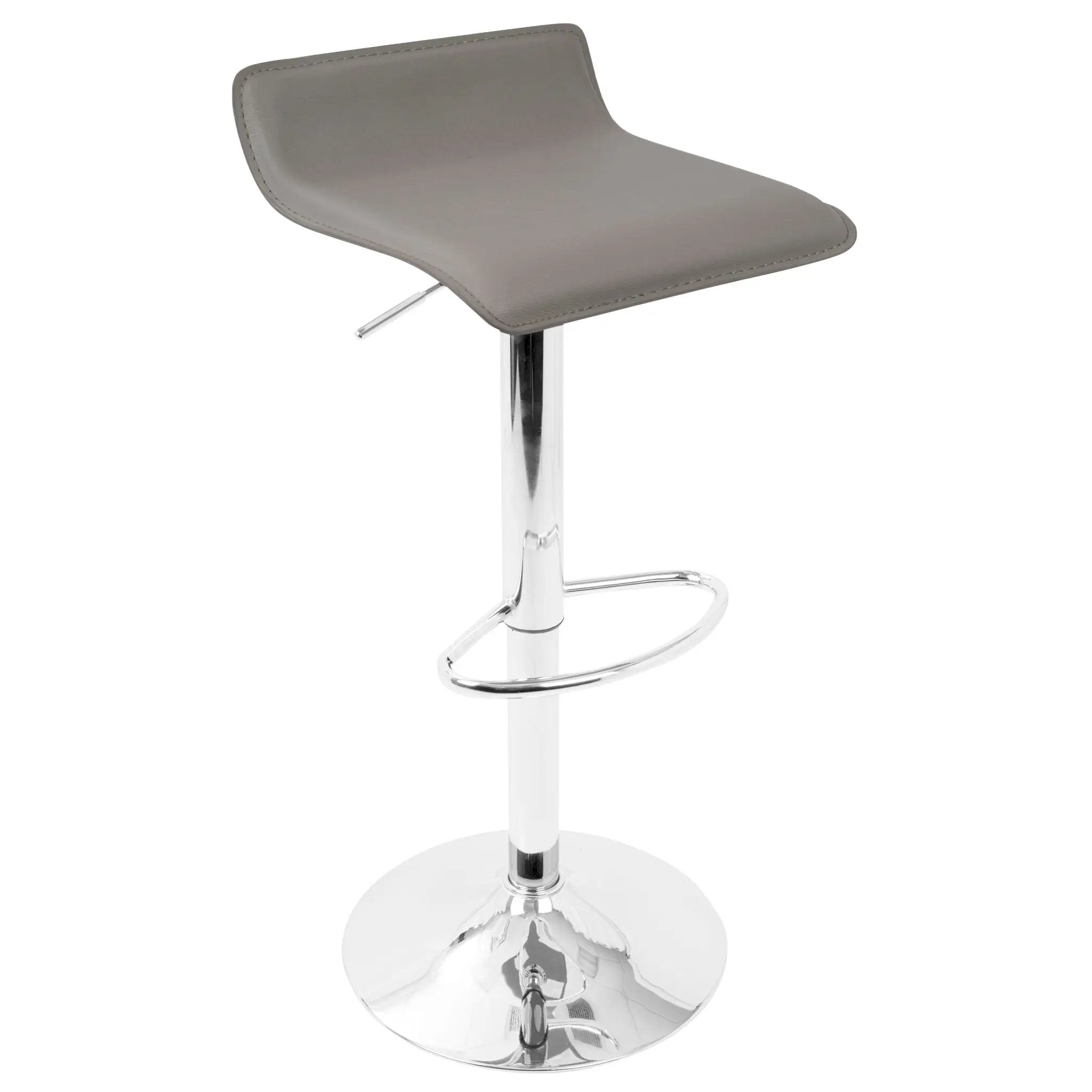 Ale - 3 Piece Bar Set Bistro Round Contemporary Adjustable Oval Footrest by HouseOfZazla