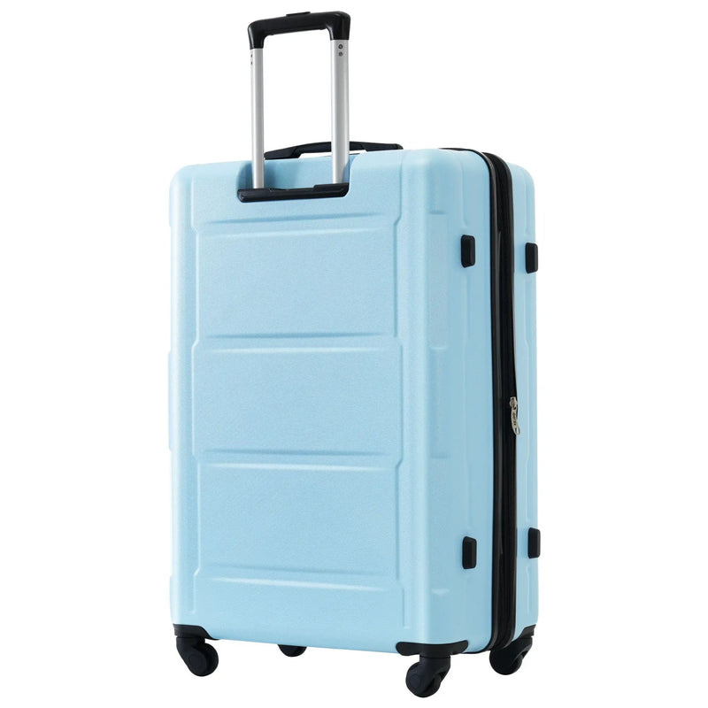 2 Piece Luggage Set With Bags Expanable Spinner Wheels ABS Lightweight Suitcase With Tsa Lock 20" / 28" by HouseOfZazla