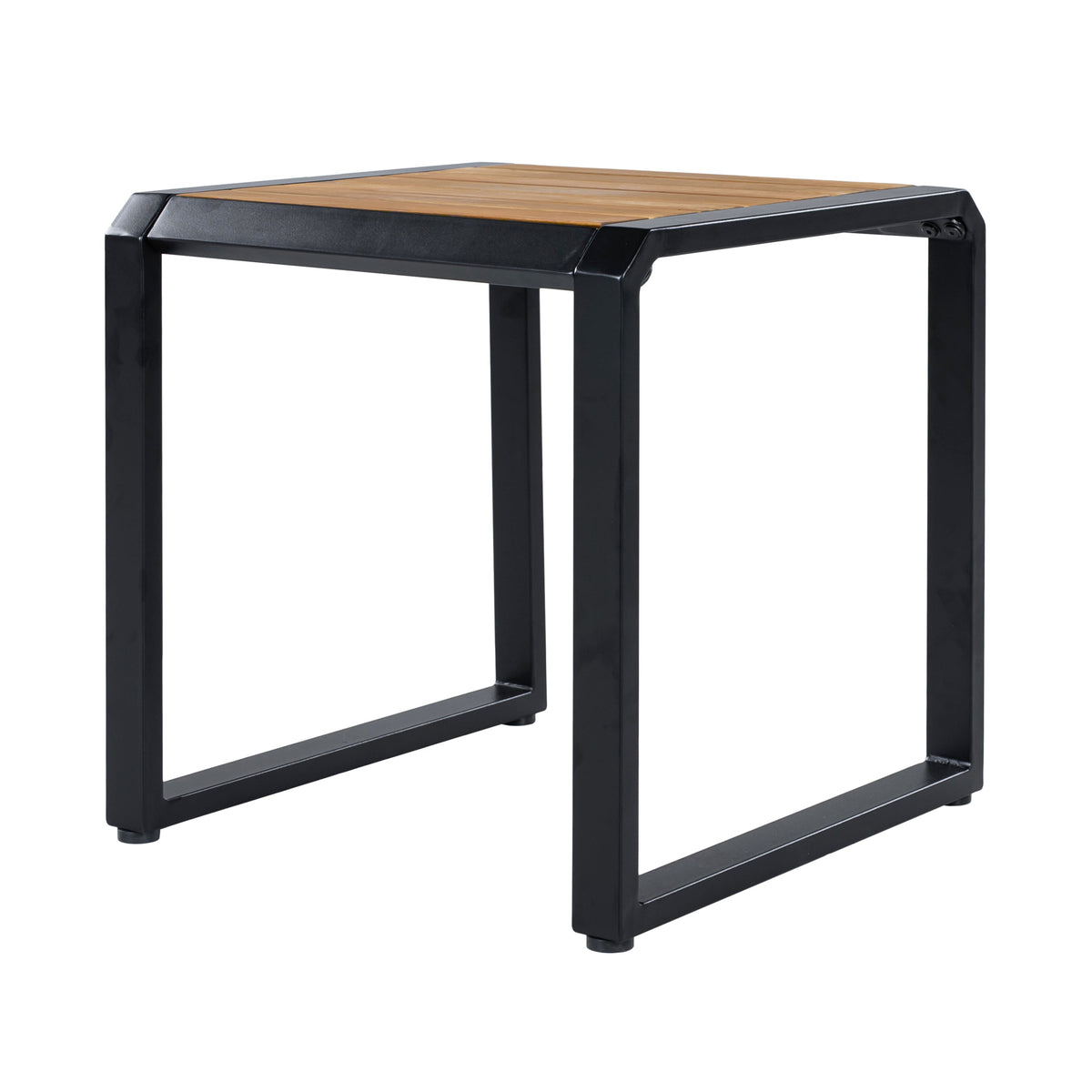 Outdoor Side Table with Teak Wood Top by HouseOfZazla