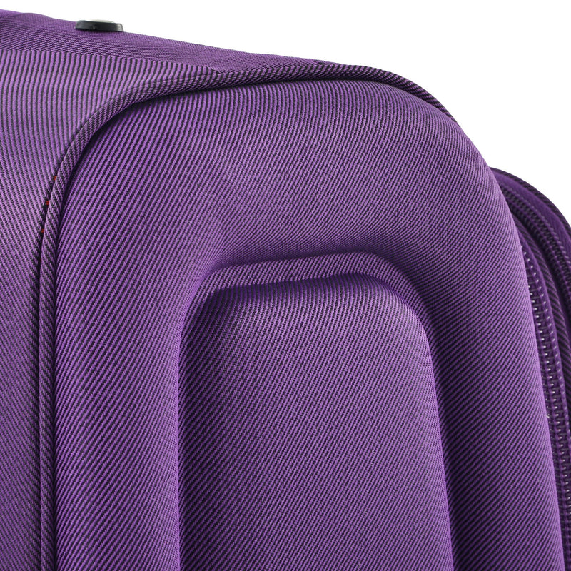 Softside Luggage Expandable 3 Piece Set Suitcase Upright Spinner Softshell Lightweight Luggage Travel Set by HouseOfZazla