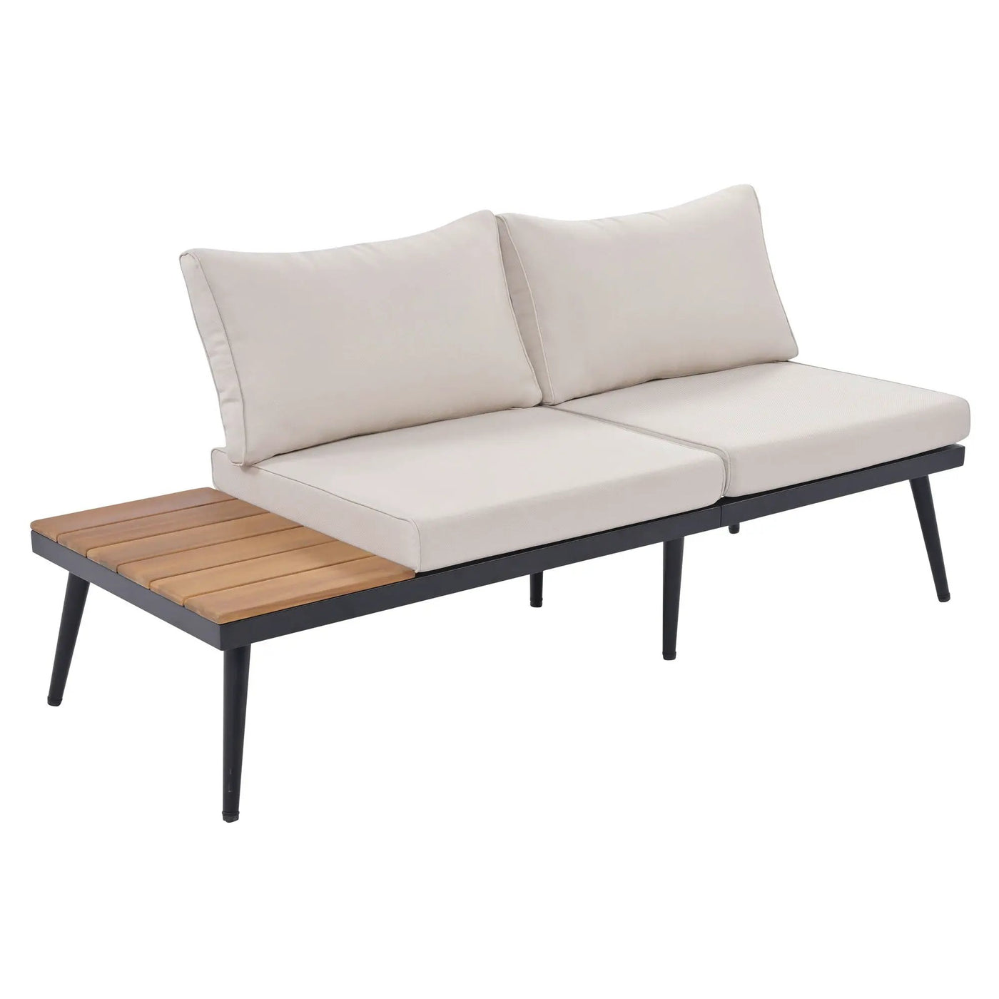 Modern Outdoor Sectional Sofa Set With Nesting Coffee Tables by HouseOfZazla