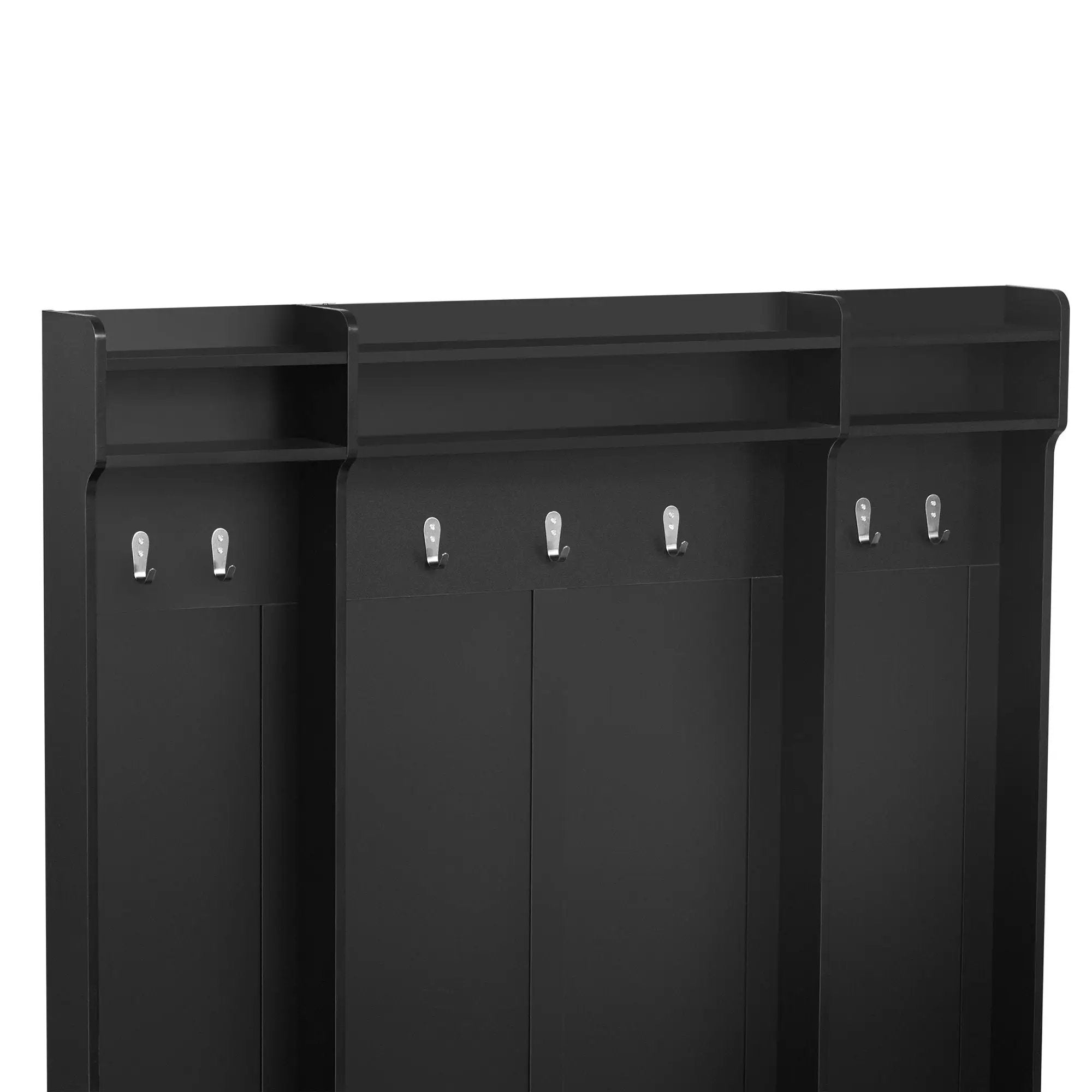 5 In 1 Entryway Bench With Coat Rack, 7 Sturdy Hooks, 2 Spacious Drawers And Adjustable Shelves by HouseOfZazla