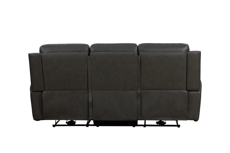 Pierce - Power Sofa With Power Recline, Power Headrest (Drop Down Table With Two Cup Holders)-Zero Gravity, Lumbar by Unique Piece Furniture