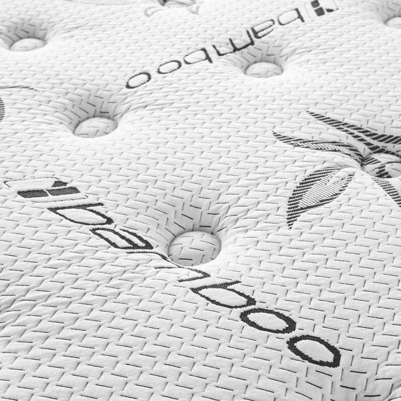 Sommet 13-inch Queen Bamboo Euro Top Memory Foam Hybrid Mattress by Unique Piece Furniture